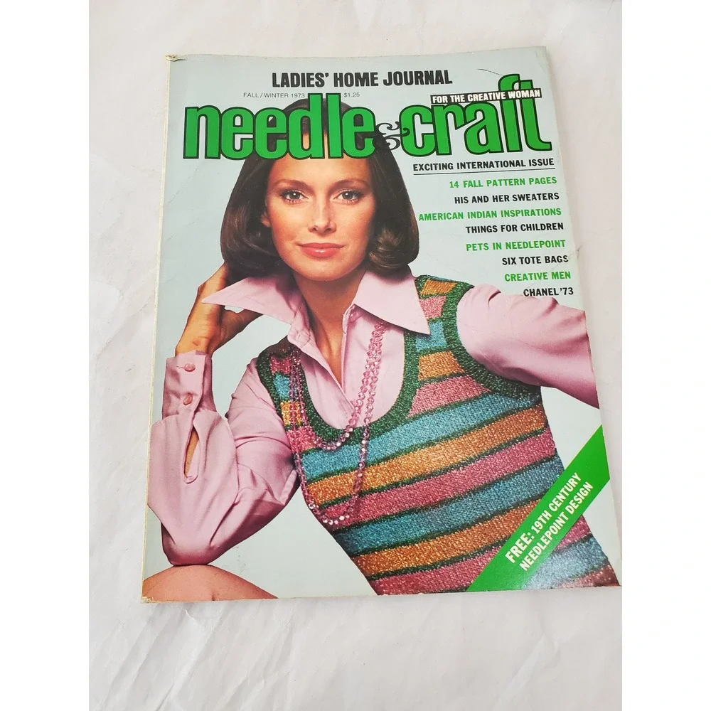 Vntg. Ladies Home Journal Needle & Craft Magazine Fall Winter 1973 Patterns DIY